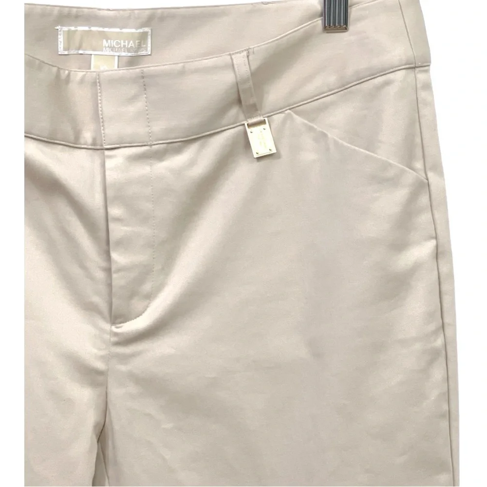 Michael Kors lightweight Khaki flat front pants size 10